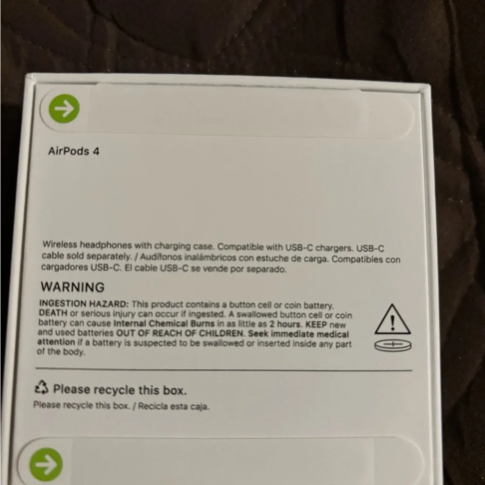 Apple White Wireless Earbuds with Case. Brand new sealed box!
